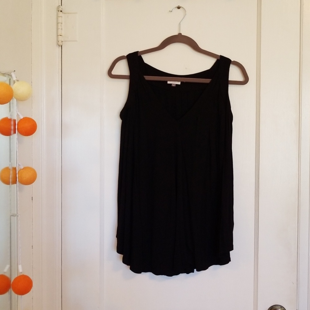 Meadow Rue pleated v-neck tunic